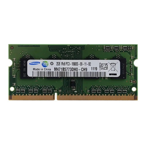M471B5773DH0-CH9 Samsung 2GB DDR3-1333MHz PC3-10600 Non-ECC Unbuffered SODIMM CL9 1Rx8 1.5V 204-Pin Memory Module