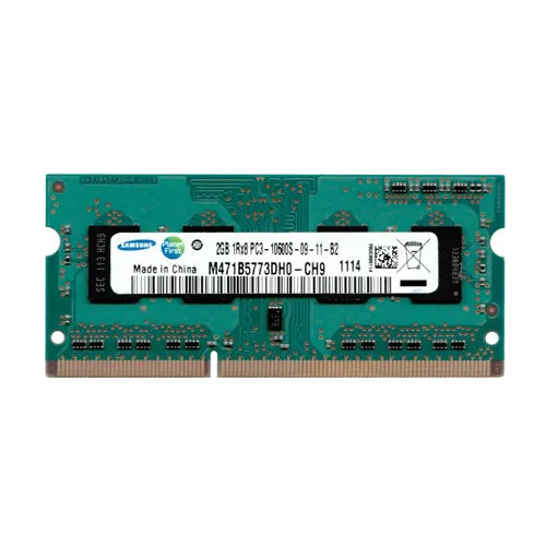M471B5773DHO-CH9 Samsung 2GB DDR3-1333MHz PC3-10600 Non-ECC Unbuffered SODIMM CL9 1Rx8 1.5V 204-Pin Memory Module