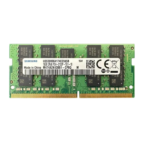 M474A2K43BB1-CPB Samsung 16GB DDR4-2133MHz PC4-17000 ECC Unbuffered SODIMM CL15 2Rx8 1.2V 260-Pin Memory Module