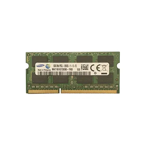 M474B1G73EB0-YK0 - Samsung 8GB DDR3-1600MHz PC3-12800 ECC Unbuffered CL11 204-Pin SoDimm 1.35V Low Voltage Dual Rank Memory Module