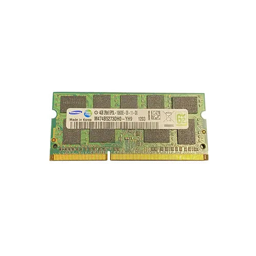 M474B5273DH0-YH9 - Samsung 4GB DDR3-1333MHz PC3-10600 ECC Unbuffered CL9 204-Pin SoDimm 1.35V Low Voltage Memory Module