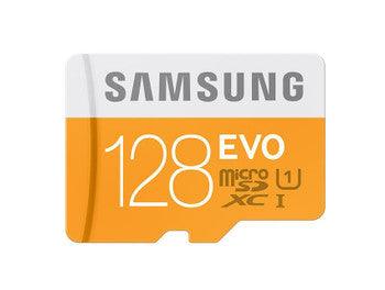 Samsung - MB-MP128D/EU - EVO 128GB Class 10 microSDXC UHS-I Flash Memory Card