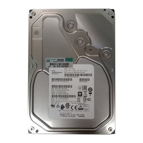 MB006000JWJRP HP 6TB 7200RPM SAS 12Gb/s Hot-Pluggable 512e 3.5-Inch Midline Hard Drive for G10 ProLiant Servers
