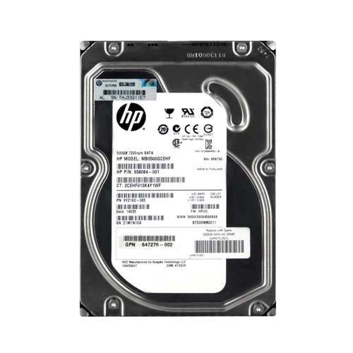 MB0500GCEHF HP 500GB 7200RPM SATA 6Gb/s LFF Hot-Swappable 3.5-inch Midline Hard Drive
