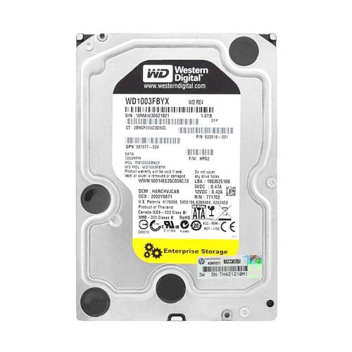MB1000EBNCF HP 1TB 7200RPM SATA 3Gb/s LFF Hot-Pluggable 3.5-inch Midline Hard Drive with Tray for Gen1/7 ProLiant Server & Storage Array