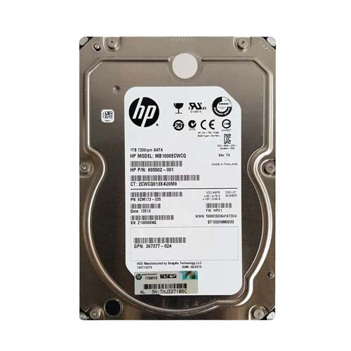 MB1000ECWCQ HP 1TB 7200RPM SATA 3Gb/s 3.5-Inch Hard Drive for ProLiant Servers