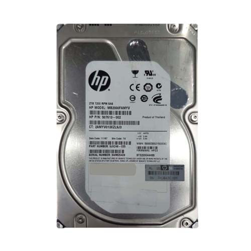 MB2000FAMYV HP 2TB 7200RPM SAS 6Gb/s Hot-Pluggable 3.5-Inch Midline Hard Drive with Tray for ProLiant Servers