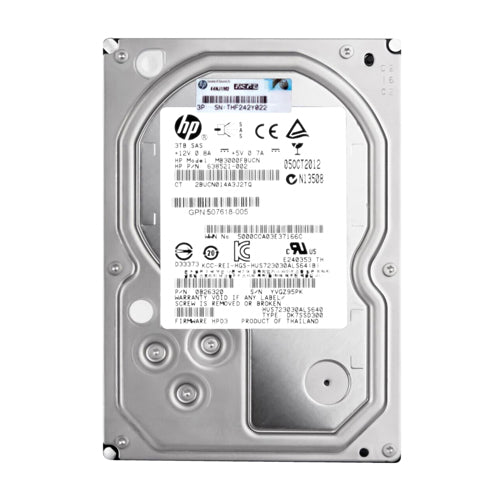MB3000FBUCN HP 3TB 7200RPM SAS 6Gb/s Hot-Pluggable 3.5-Inch Midline Hard Drive for G1-G7 ProLiant Servers