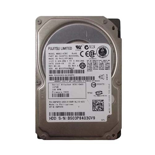 MBB2147RC Fujitsu 146GB 10000RPM SAS 3Gb/s 16MB Cache 2.5-Inch Hard Drive