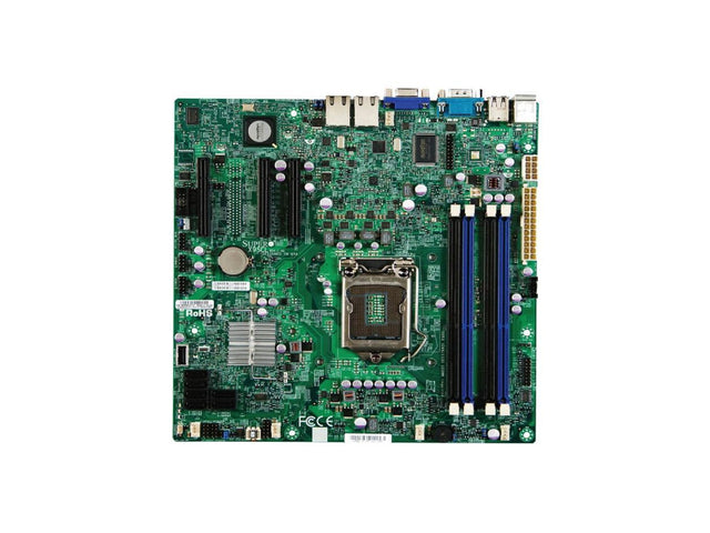 X9SCL-F Socket LGA1155 Intel C202 Chipset microATX System Board Motherboard Supports Xeon E3-1200/Core i3/Pentium DDR3 4x DIMM