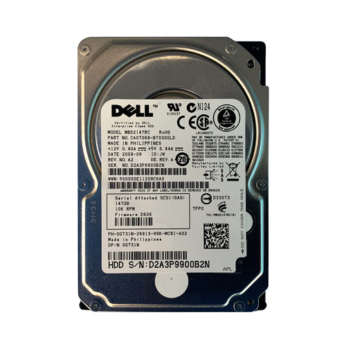 MBD2147RC Fujitsu 146GB 10000RPM SAS 6Gb/s 16MB Cache 2.5-Inch Hard Drive