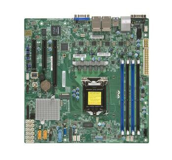 MBDX11SSHLN4FO - SuperMicro Socket H4 LGA 1151 Xeon E3-1200 v5 / v6 Intel C236 Chipset DDR4 4 x DIMM 8 x SATA 6Gbps micro-ATX Server