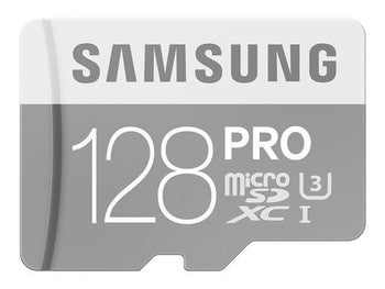 Samsung - MBMG128EA - Pro 128GB Class 10 microSDXC UHS-I Flash Memory Card