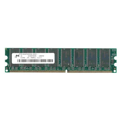 MC16VDDT6464AG-265C1 Micron 512MB DDR-266MHz PC2100 Non-ECC Unbuffered UDIMM CL2.5 2Rx8 2.5V 184-Pin Memory Module