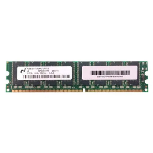 MC16VDDT6464AG-265C2 Micron 512MB DDR-266MHz PC2100 Non-ECC Unbuffered UDIMM CL2.5 2Rx8 2.5V 184-Pin Memory Module