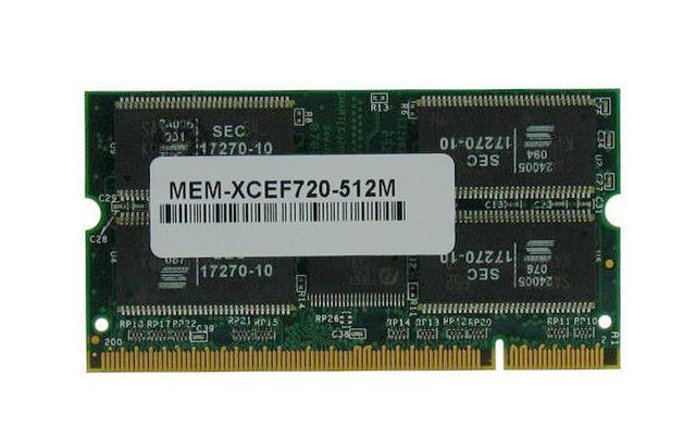 MEM-XCEF720-512M-AFM Future Memory 512MB DDR SoDIMM Memory Upgrade for Catalyst 6000 / 6500 DFC3A Series