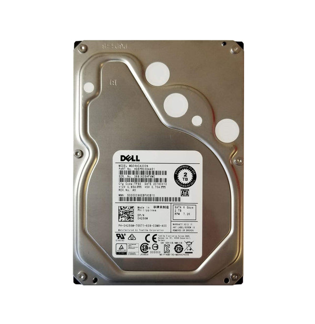 Enterprise Capacity MG04 Series 2TB 7200RPM SATA 6GB/s 128MB Cache 3.5-Inch Nearline Hard Drive