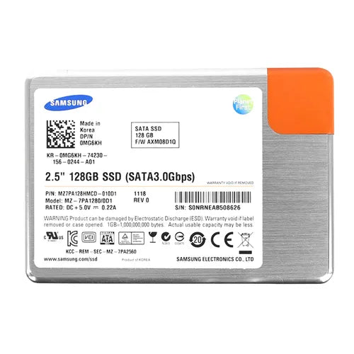 MG6KH Dell 128GB Multi-Level Cell SATA 3Gb/s Hot-Swappable 2.5-Inch Solid State Drive