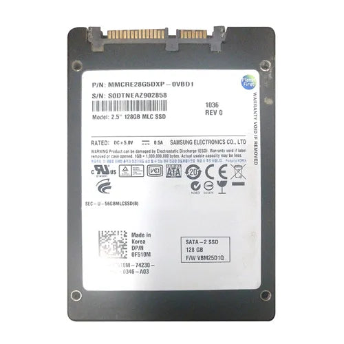 MMCRE28G5DXP-0VBD1 Samsung 128GB Multi-Level Cell SATA 3Gb/s 2.5-Inch Solid State Drive