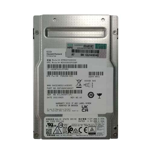 MO000800PXDBP HP 800GB SAS 12Gb/s PCI Express NVMe 3.0 x4 Mixed Use 2.5-Inch Solid State Drive
