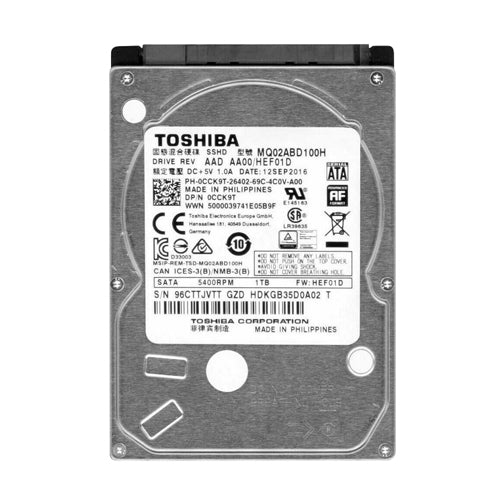 MQ02ABD100H Toshiba 1TB 5400RPM SATA 6Gb/s 64MB Cache 2.5-Inch 8GB NAND Flash Hybrid Hard Drive