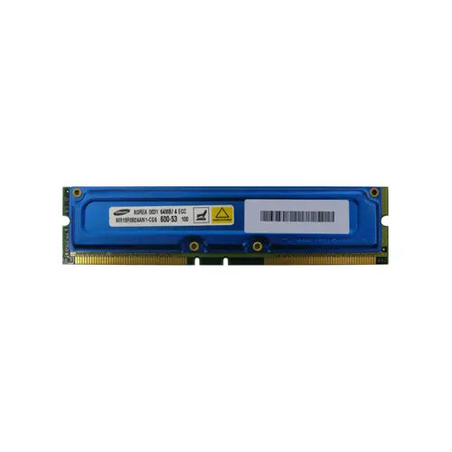 MR18R0824AN1-CG6 - Samsung 64MB RDRAM-600MHz PC600 ECC 184-Pin RIMM 2.5v Memory