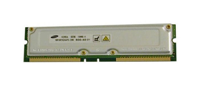MR18R1624-CM8 Samsung 128MB PC800 800MHz non-ECC 40ns 184-Pin RDRAM RIMM Memory Module