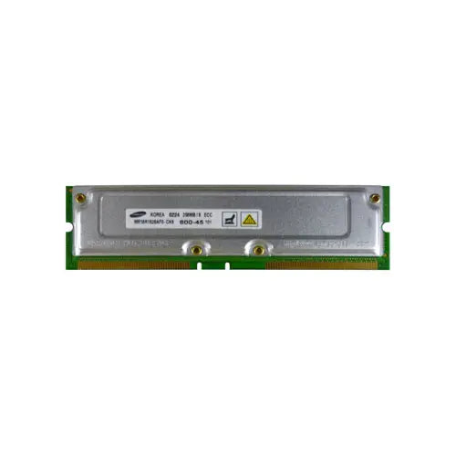 MR18R1628AF0-CK8 - Samsung Rambus 256MB PC-800MHz ECC 184-Pin RDRAM RIMM Memory Module