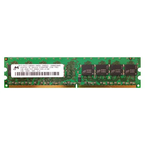 MT16HTF12864AY-40EB1 Micron 1GB DDR2-400MHz PC2-3200 Non-ECC Unbuffered UDIMM CL3 2Rx8 1.8V 240-Pin Memory Module