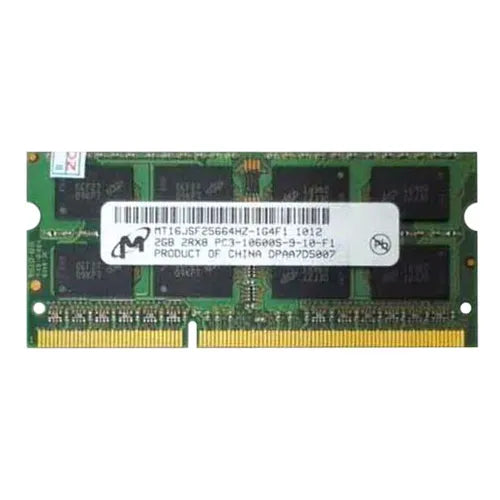 MT16JSF25664HZ-1G4F1 Micron 2GB DDR3-1333MHz PC3-10600 Non-ECC Unbuffered SODIMM CL9 2Rx8 1.5V 204-Pin Memory Module
