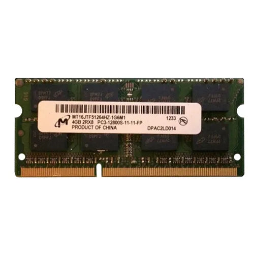 MT16JTF51264HZ-1G6M1 Micron 4GB DDR3-1600MHz PC3-12800 Non-ECC Unbuffered SODIMM CL11 2Rx8 1.5V 204-Pin Memory Module