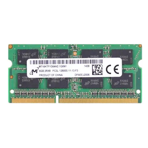 MT16KTF1G64HZ-1G6N1 Micron 8GB DDR3-1600MHz PC3-12800 Non-ECC Unbuffered SODIMM CL11 2Rx8 1.35V 204-Pin Memory Module