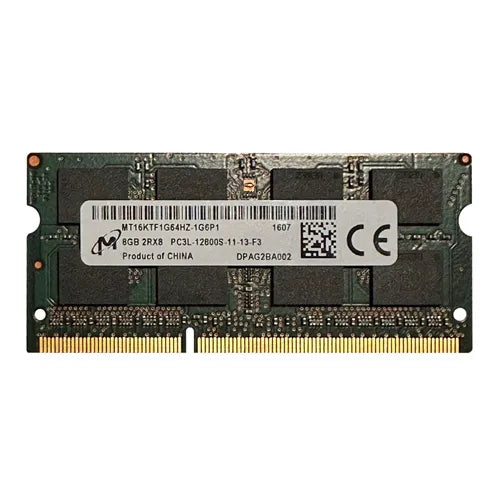 MT16KTF1G64HZ-1G6P1 Micron 8GB DDR3-1600MHz PC3-12800 Non-ECC Unbuffered SODIMM CL11 2Rx8 1.35V 204-Pin Memory Module
