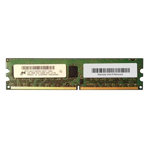 MT18HTF12872AY-667F1 Micron 1GB DDR2-667MHz PC2-5300 ECC Unbuffered UDIMM CL5 2Rx8 1.8V 240-Pin Memory Module