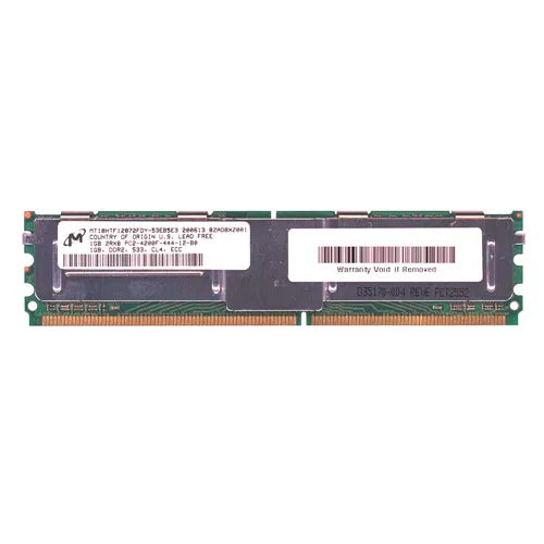 MT18HTF12872FDY-53EB5E3 Micron 1GB DDR2-533MHz PC2-4200 ECC Fully Buffered FB-DIMM CL4 2Rx8 1.8V 240-Pin Memory Module