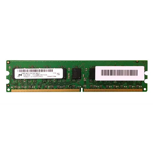 MT18HTF25672AZ-80EH1 Micron 2GB DDR2-800MHz PC2-6400 ECC Unbuffered UDIMM CL6 2Rx8 1.8V 240-Pin Memory Module