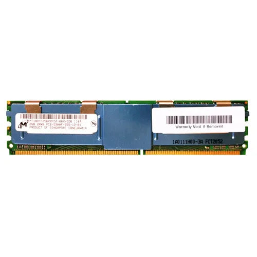 MT18HTF25672FDZ-667H1D6 Micron 2GB DDR2-667MHz PC2-5300 ECC Fully Buffered FB-DIMM CL5 2Rx8 1.8V 240-Pin Memory Module