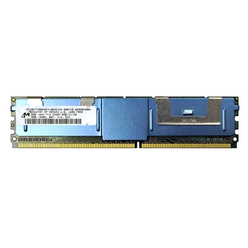 MT18HTF25672FY-667E1D4 Micron 2GB DDR2-667MHz PC2-5300 ECC Fully Buffered FB-DIMM CL5 1Rx4 1.8V 240-Pin Memory Module