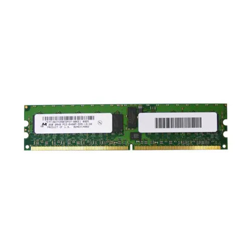 MT18HTF25672PDY-80EE1 - Módulo de memoria Micron 2GB DDR2-800MHz PC2-6400 ECC Registered CL5 DIMM de 240 pines y doble rango