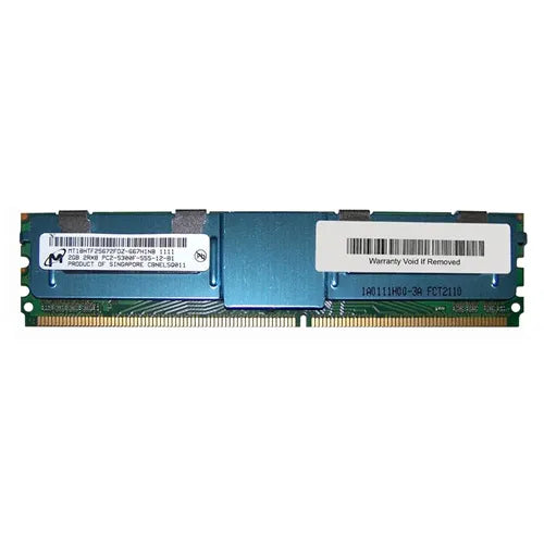 MT18HTF25672PDZ-667H1N8 Micron 2GB DDR2-667MHz PC2-5300 ECC Registered RDIMM CL5 2Rx8 1.8V 240-Pin Memory Module