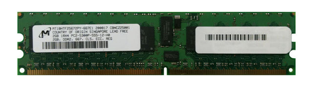 3D-13D246R11136-2G 2GB Module DDR2 PC2-5300 CL=5 Registered ECC DDR2-667 Single Rank 1.8V 256Meg x 72 for Tyan S8212 (S8212WGM3NR) Motherboard n/a