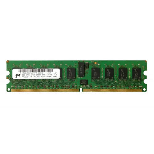 MT18HTF25672PZ-80EH1 Micron 2GB DDR2-800MHz PC2-6400 ECC Registered RDIMM CL6 1Rx4 1.8V 240-Pin Memory Module