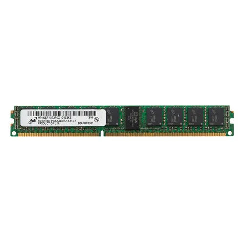 MT18JDF1G72PDZ-1G9E2KE Micron 8GB DDR3-1866MHz PC3-14900 ECC Registered VLP RDIMM CL13 2Rx8 1.5V 240-Pin Memory Module