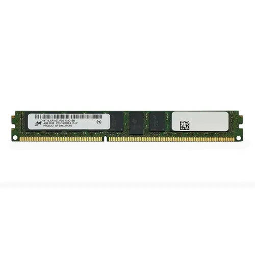 MT18JDF51272PDZ-1G4D1BB Micron 4GB DDR3-1333MHz PC3-10600 ECC Registered VLP RDIMM CL9 2Rx8 1.5V 240-Pin Memory Module