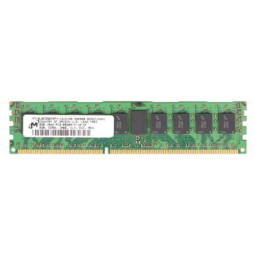 MT18JSF25672PY-1G1D1AB Micron 2GB DDR3-1066MHz PC3-8500 ECC Registered RDIMM CL7 1Rx4 1.5V 240-Pin Memory Module