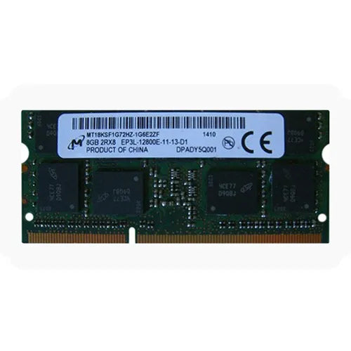 MT18KSF1G72HZ-1G6E2ZF Micron 8GB DDR3-1600MHz PC3-12800 ECC Unbuffered SODIMM CL11 2Rx8 1.35V 204-Pin Memory Module