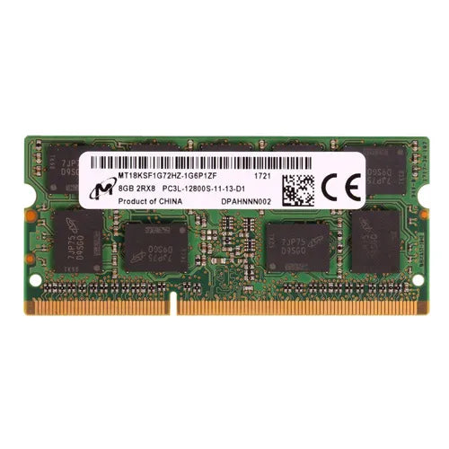 MT18KSF1G72HZ-1G6P1ZF Micron 8GB DDR3-1600MHz PC3-12800 ECC Unbuffered SODIMM CL11 2Rx8 1.35V 204-Pin Memory Module