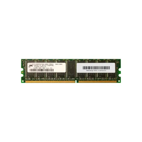 MT18VDDT6472AG-40BG4 - Micron 512MB DDR-400MHz PC3200 ECC Unbuffered CL3 184-Pin DIMM Dual Rank Memory Module