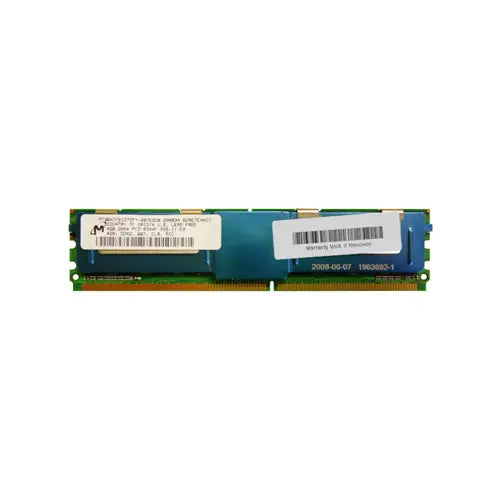 MT36HTF51272FY-667E2D6 - Micron Technology 4GB DDR2-667MHz PC2-5300 Fully Buffered CL5 240-Pin DIMM 1.8V Dual Rank Memory Module