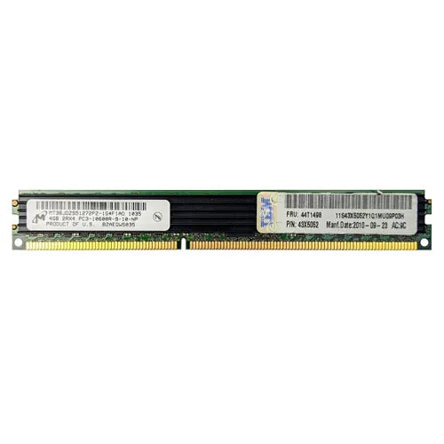 MT36JDZS51272PZ-1G4F1AD Micron 4GB DDR3-1333MHz PC3-10600 ECC Registered VLP RDIMM CL9 2Rx4 1.5V 240-Pin Memory Module